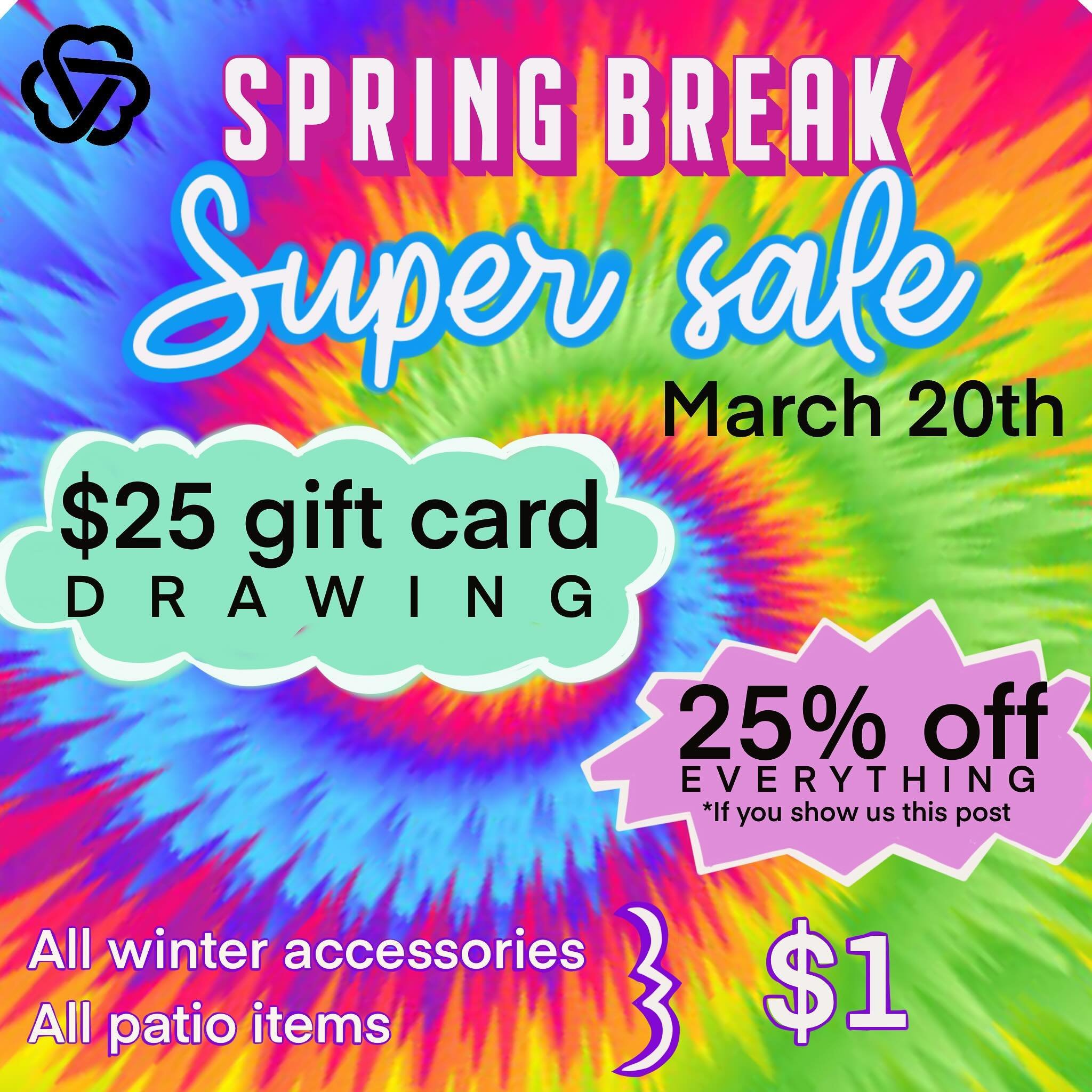 It&rsquo;s our biggest sale day!! Come to Tahlequah or Muskogee and try to win a $25 gift card!  Stores open 9-4!