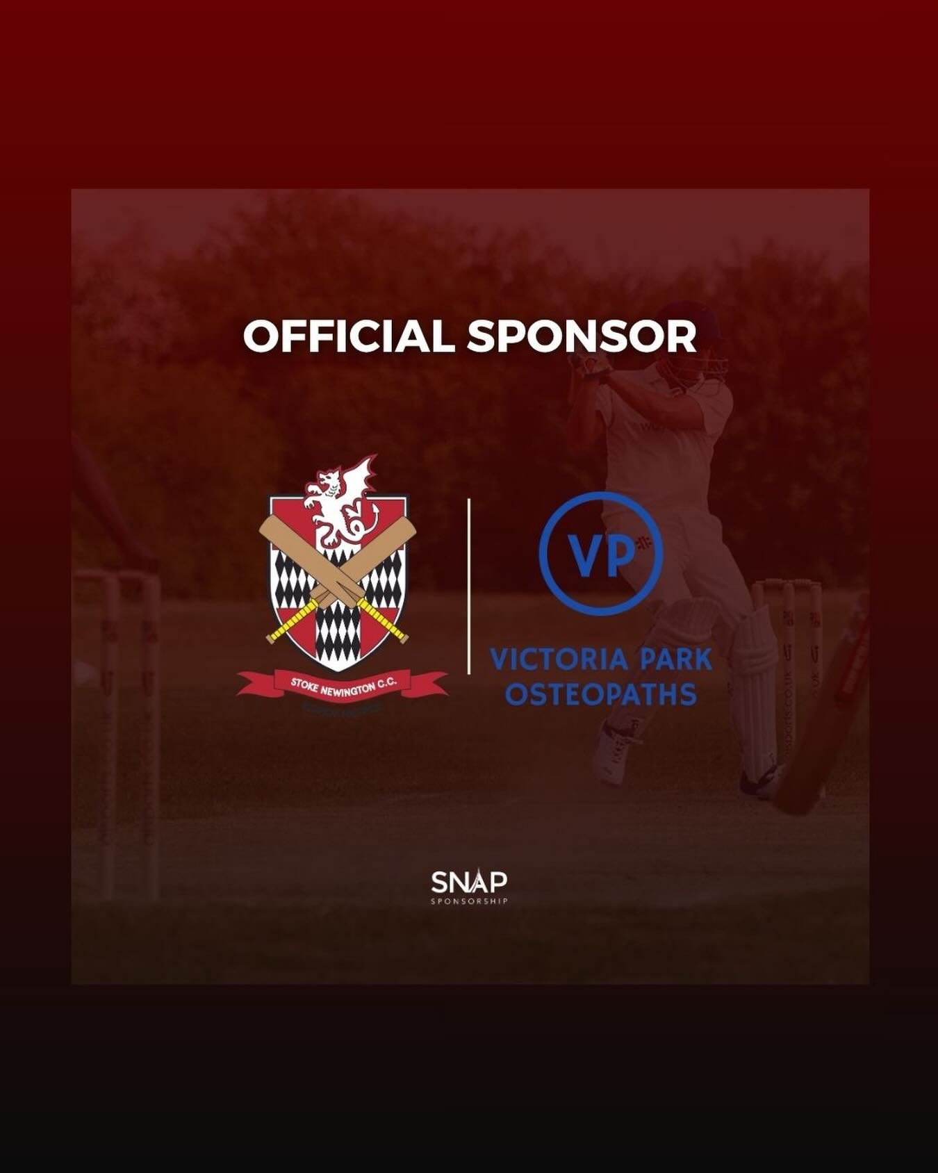 Victoria Park Osteopaths are proud to be supporting Stoke Newington Cricket Club this season. We&rsquo;re a local Hackney clinic helping people with injuries, pain, recovery and movement - from sports injuries and back pain to general aches, stiffnes