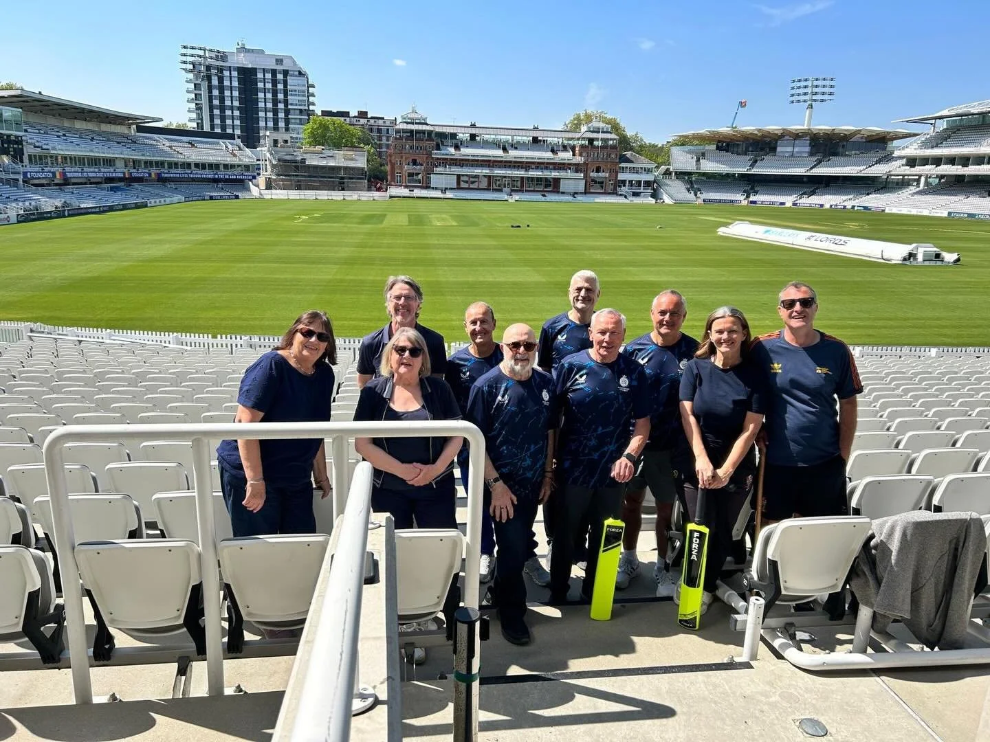 Three players from Stokey walking cricket team representing Middlesex in the Walking Cricket London Cup today at Lords.
V Surrey, Essex &amp; MCC teams #walkingcricket @middlesexinthecommunity #attheheartofhackneycricket