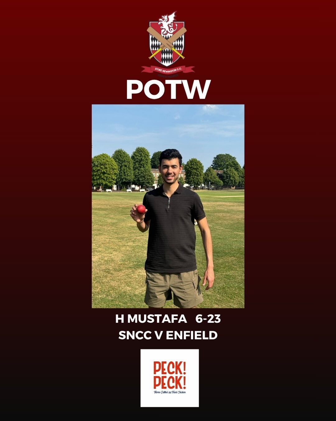 Week 4 Roundup. 
Saturday was (almost) all red - sorry Tim! as the Stokey Men swept the board. 
A 2nd hundred of the season from opener Ayaz was a big part of the 1s big total against @kensingtonandchelseacc 4 wickets from Ish and 3 from Ashley meant