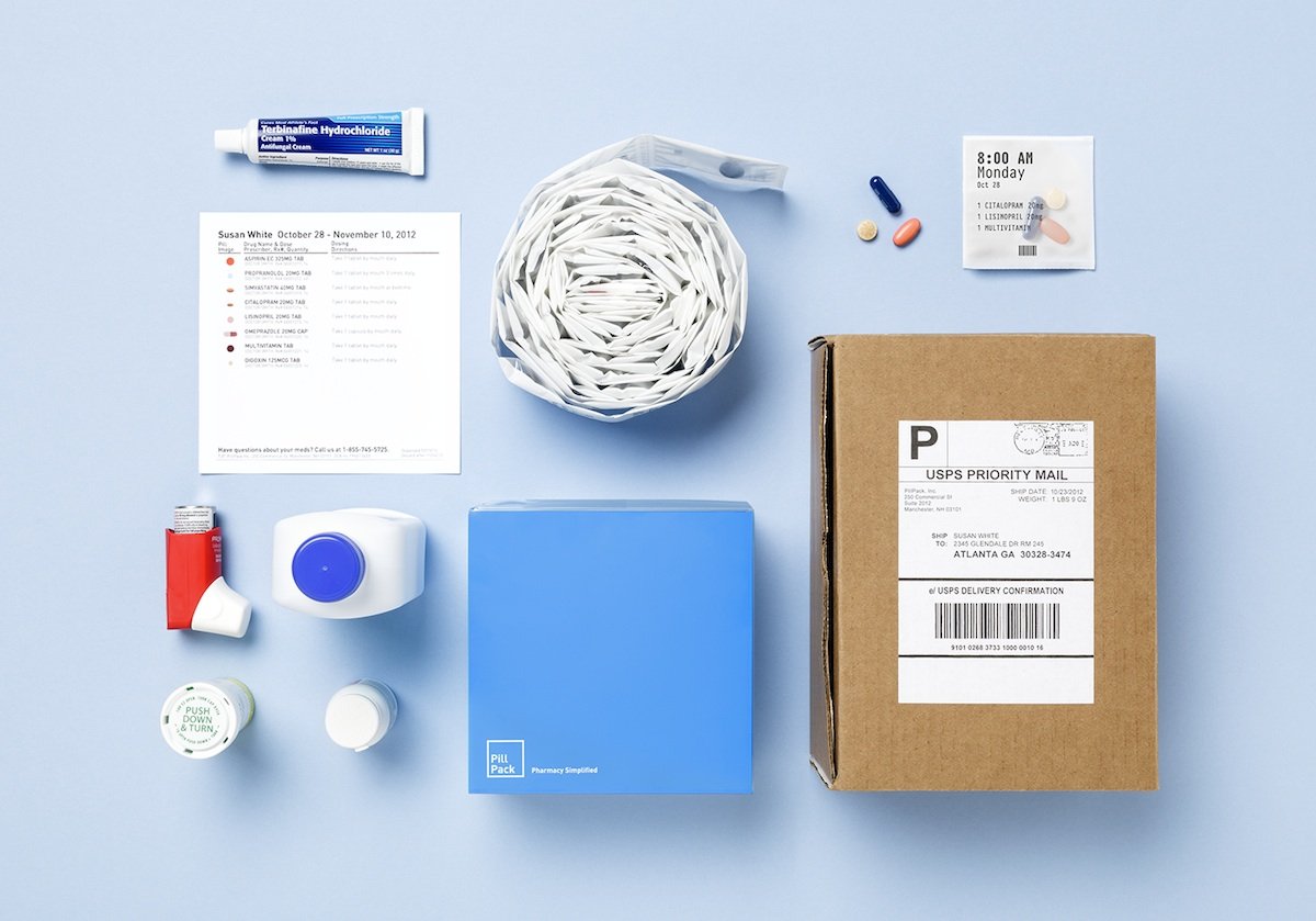 PillPack, acquired by Amazon
