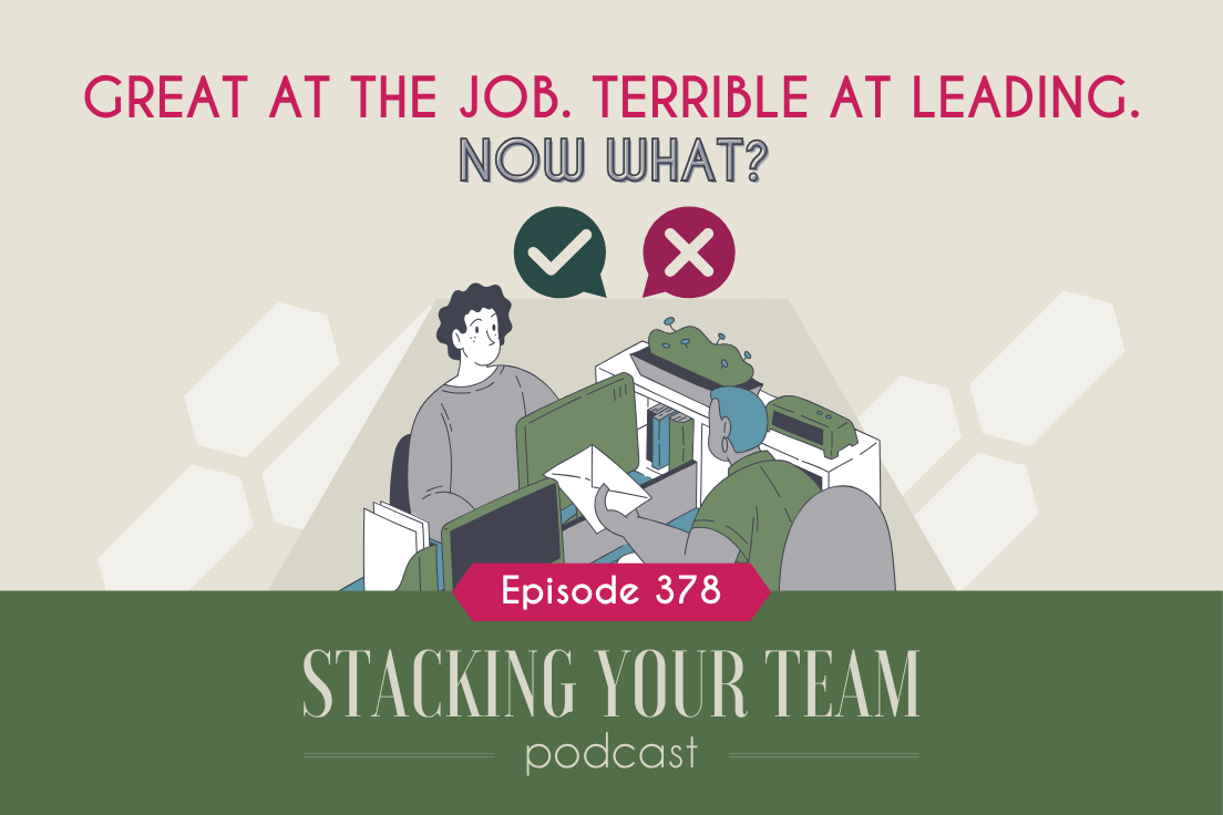 378: Great at the Job. Terrible at Leading. Now What?