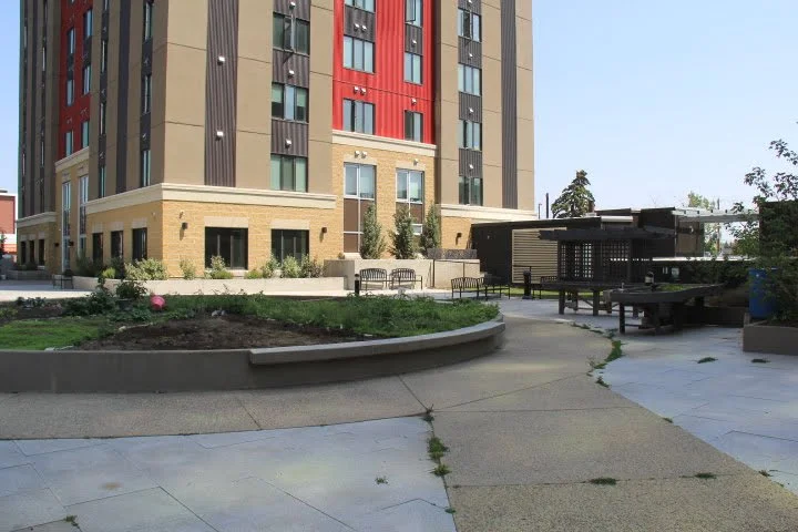 Enjoy the public courtyard space, with gardens for growing veggies and flowers in the summer, and a dog run for your canine friends!