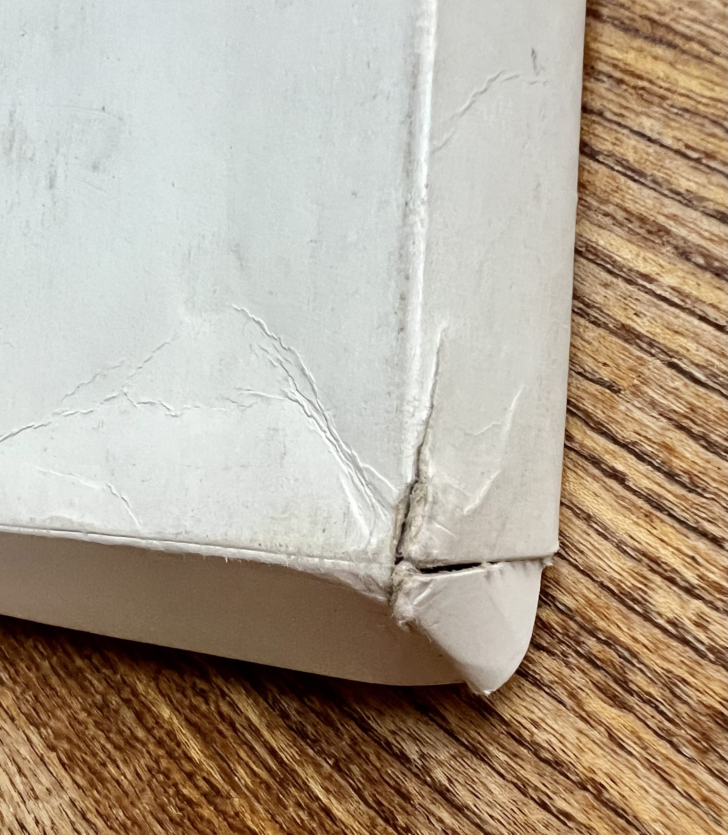 Corner damage to box