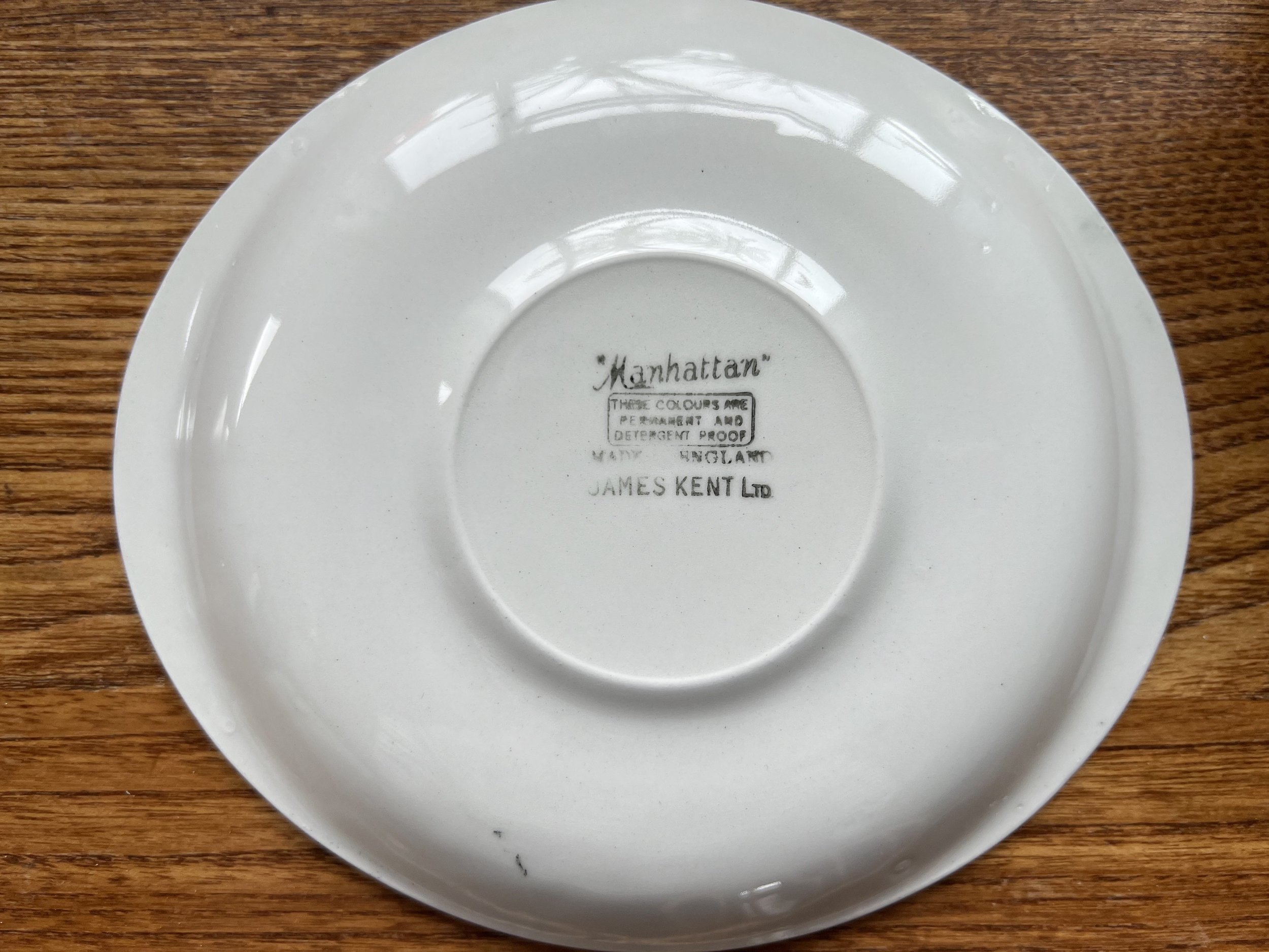 Back of plate