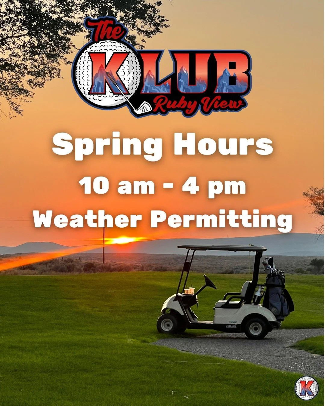 We are open for the season! The Klub and Pro Shop will be open from 10 AM to 4 PM daily, weather permitting, so plan to swing by and kick off the season with us.

#elkonevada #elkonv #klubrubyview  #elkonevada