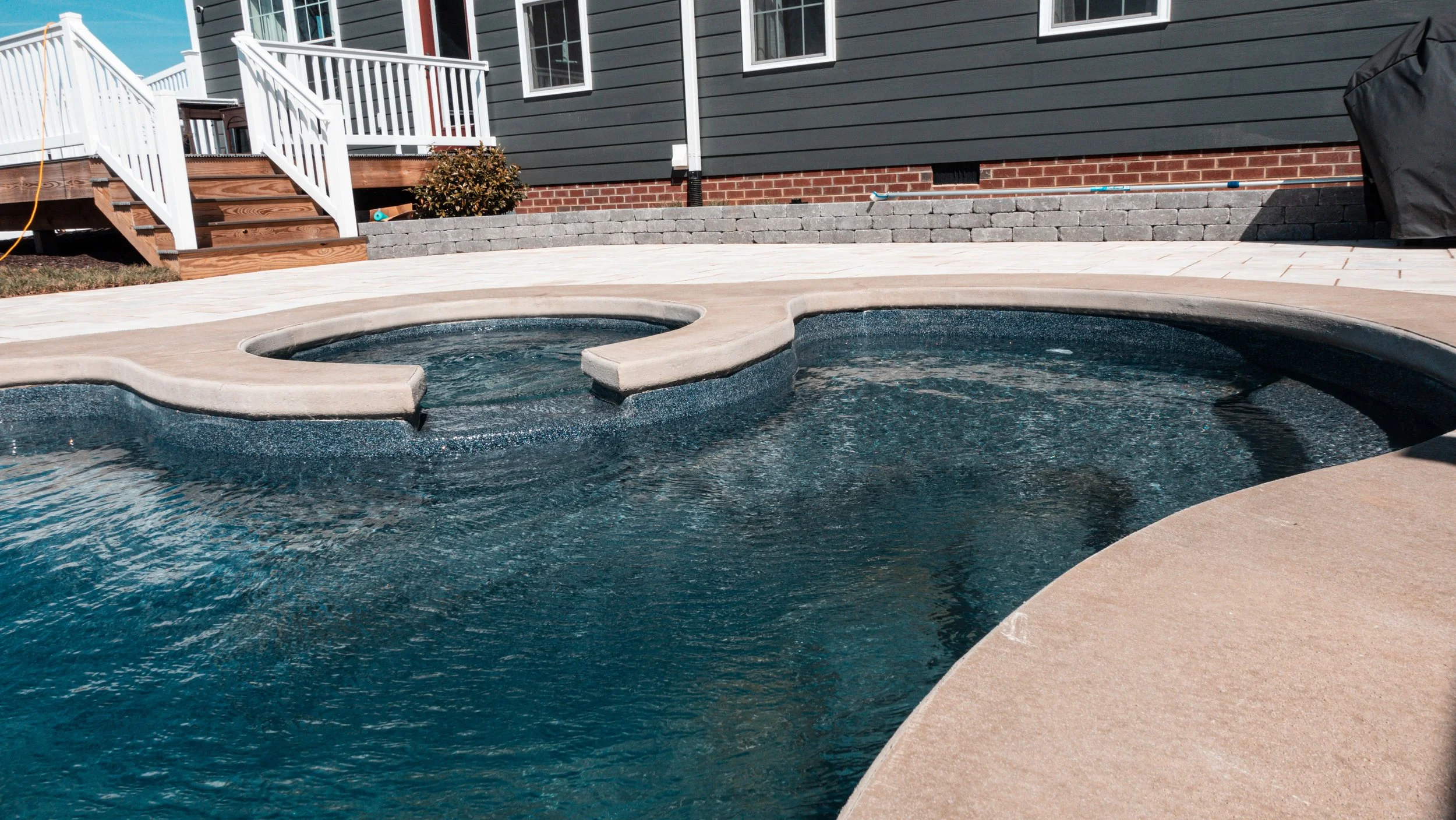 Swimming Pool Hardscape Design for A2Z Landscape
