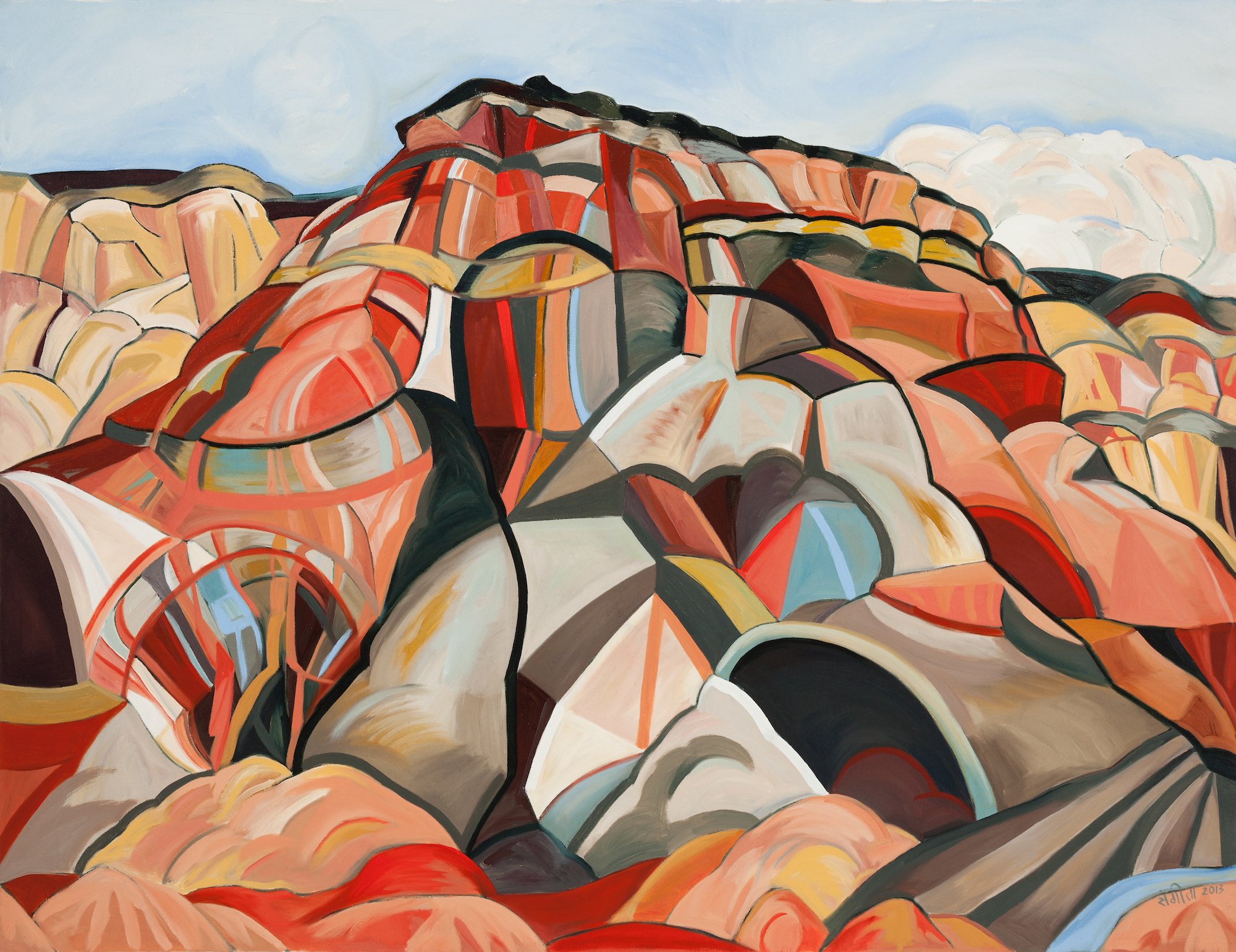 18. Sangeeta Reddy - Ship Rock, Utah #5- oil on canvas - 33hx43w (inches) 2013.jpg