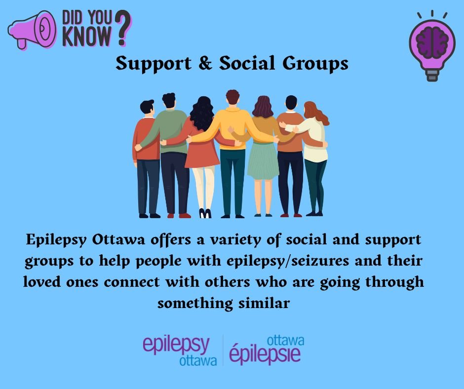 At Epilepsy Ottawa, you're never alone. We offer a variety of social and support groups designed to help people living with epilepsy and their loved ones connect, share, and grow together. 💜

Want to learn more about the services we provide in the c
