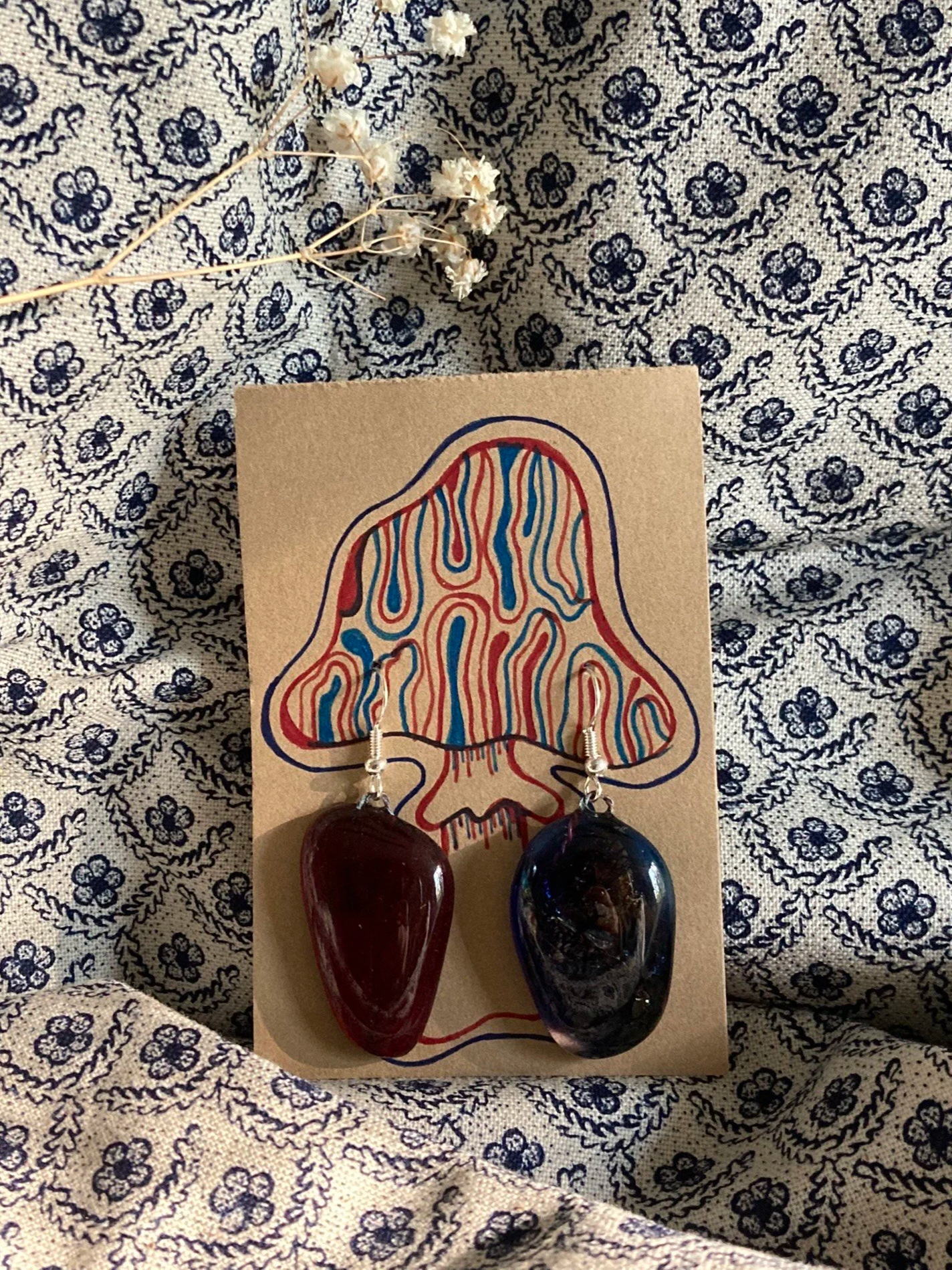 Firework Glass Earrings