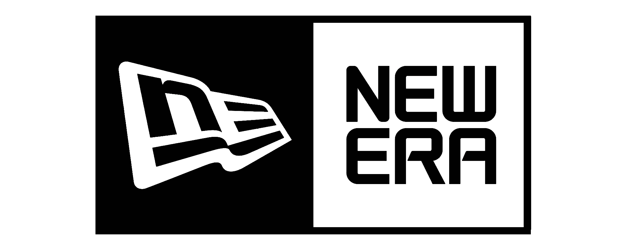 Logo with text that reads 'NEW ERA' in black uppercase letters on a white background.