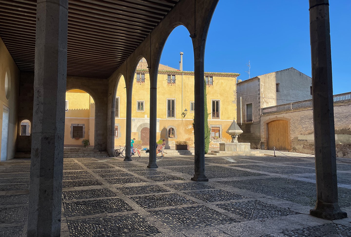 courtyard next to the basilica