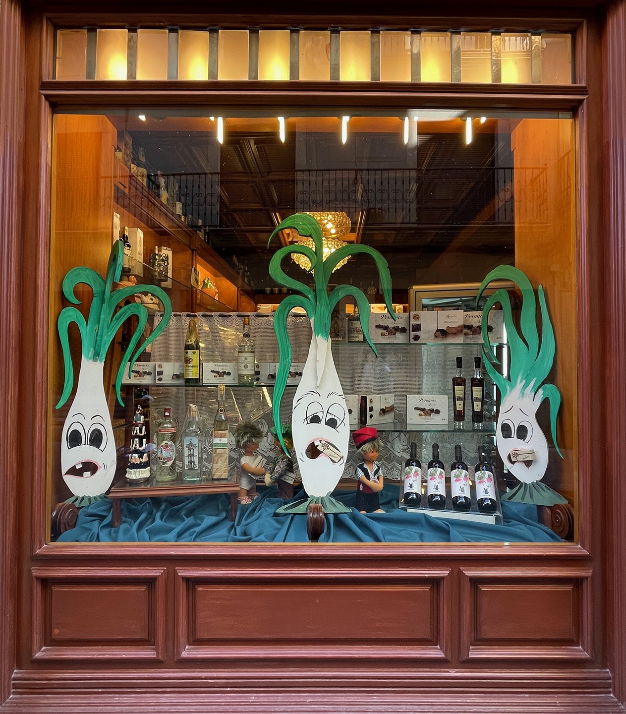 A shop window all decked out