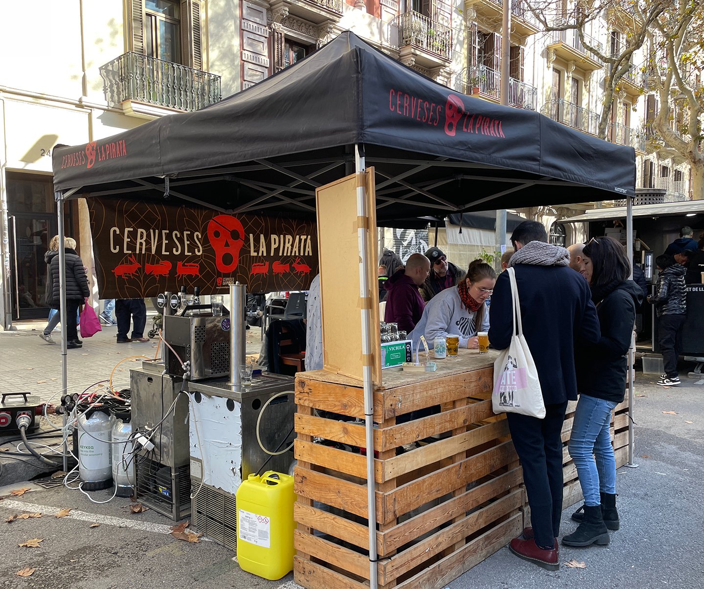 One of many fun craft brewers' booths