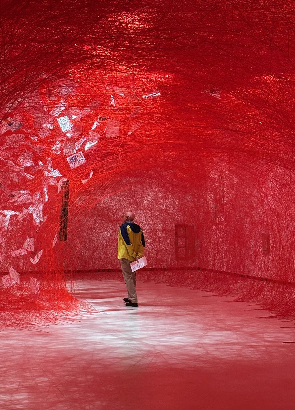 It was magical walking through these walls and tunnels of yarn. 