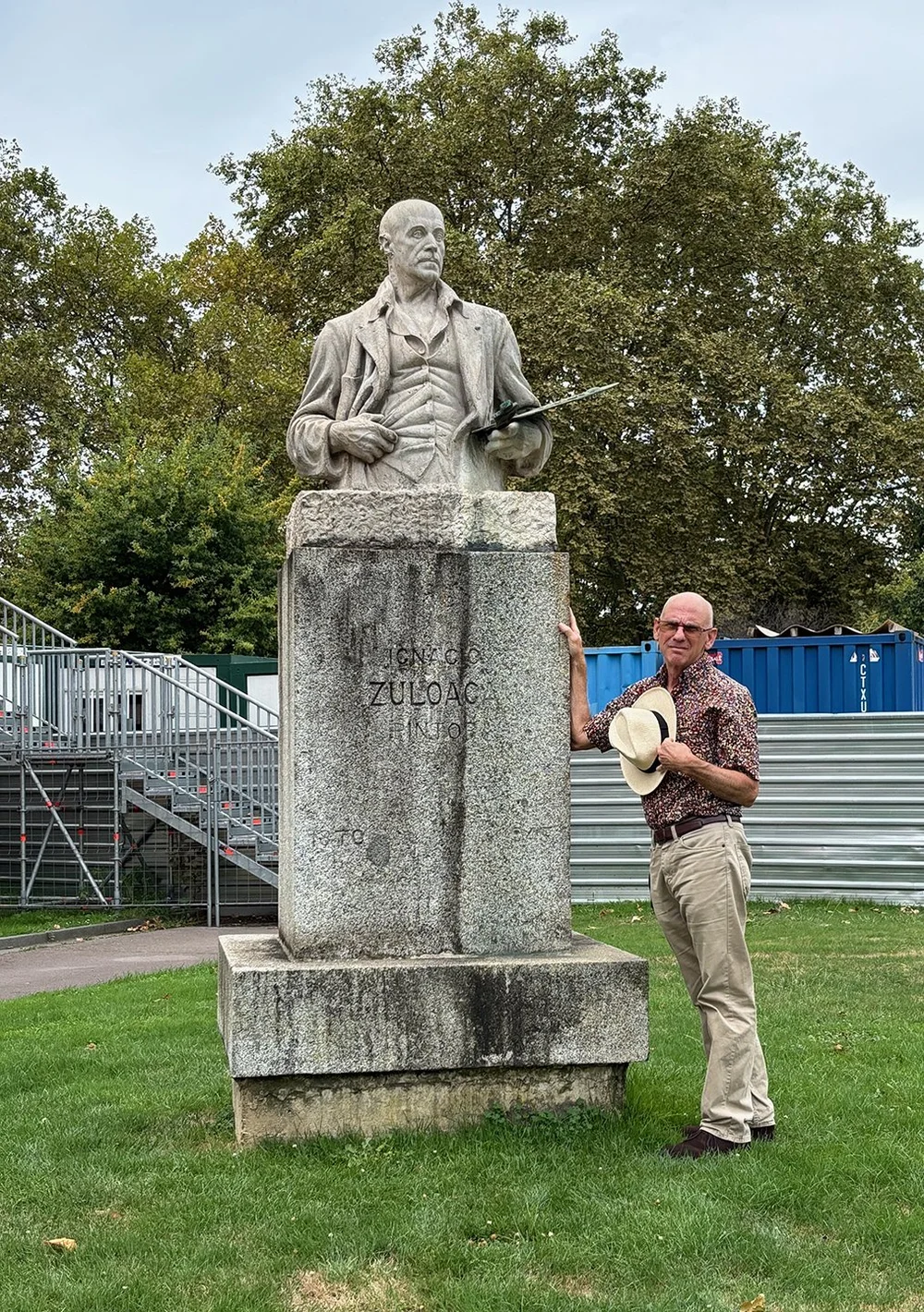 Statue of the Basque artist Zuloaga. Robert coveted a painting of his years ago. He’s so sad he didn’t acquire it…