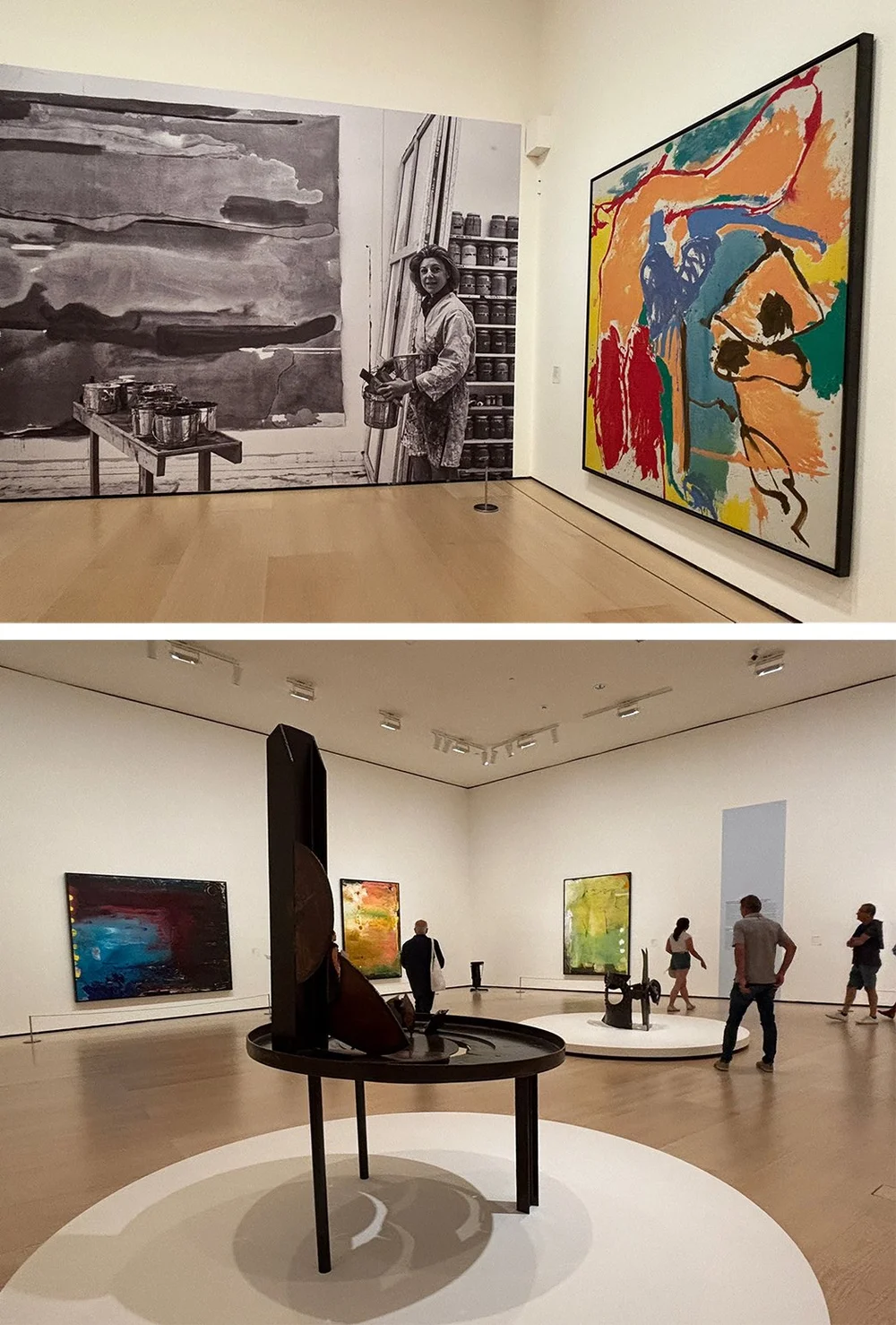 Some of Helen Frankenthaler’s work in the main exhibition hall. 