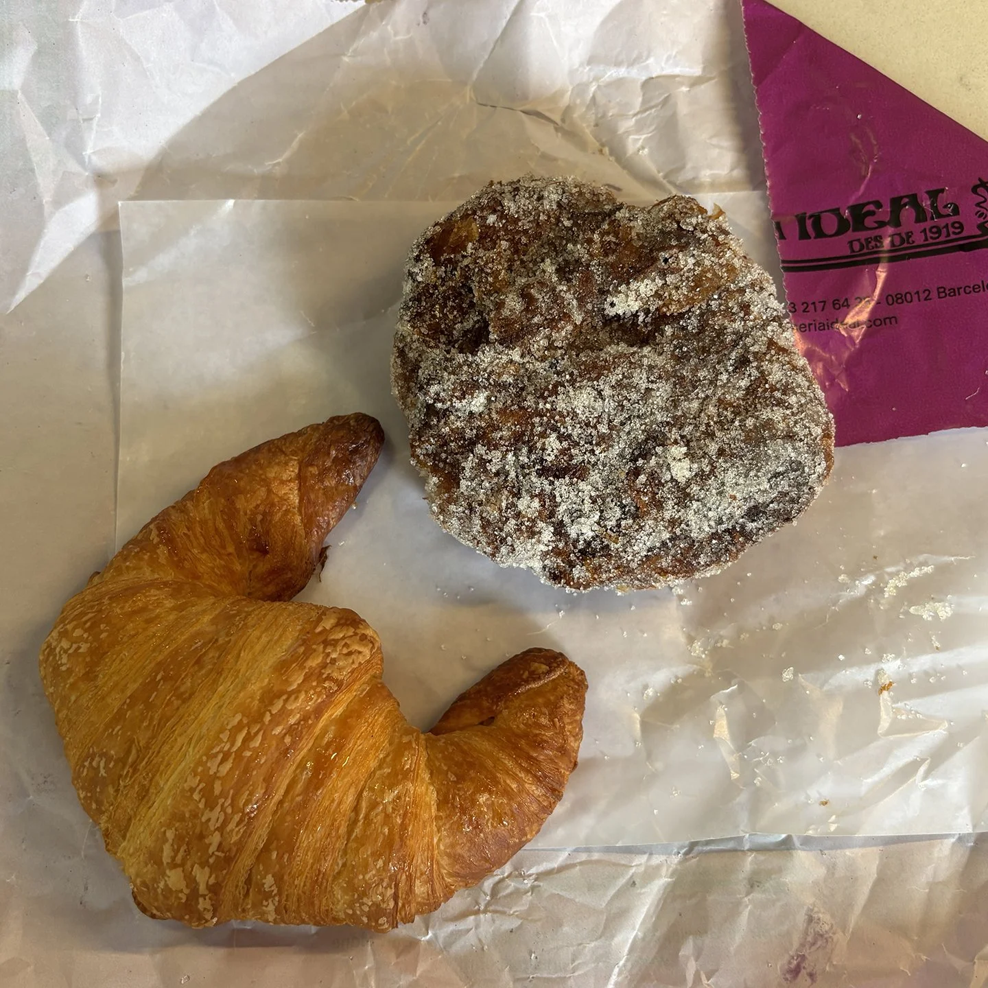 Croissant and Chucho from Pasticceria Ideal. Chucho…
