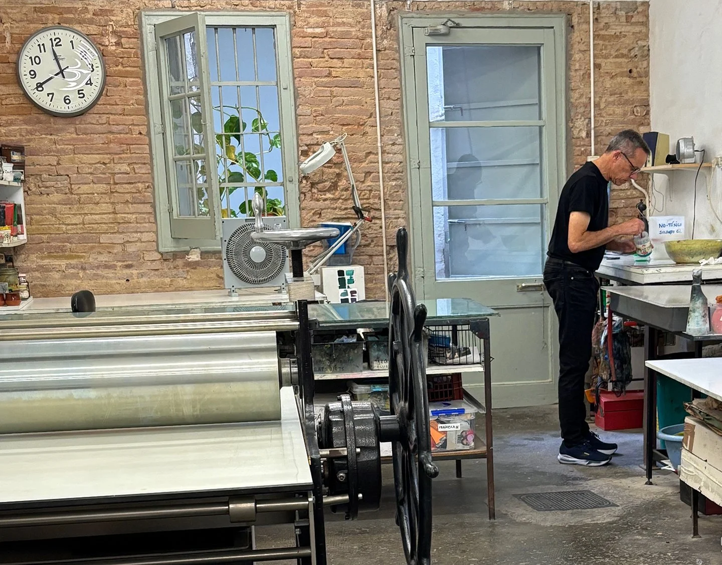 Roser's studio