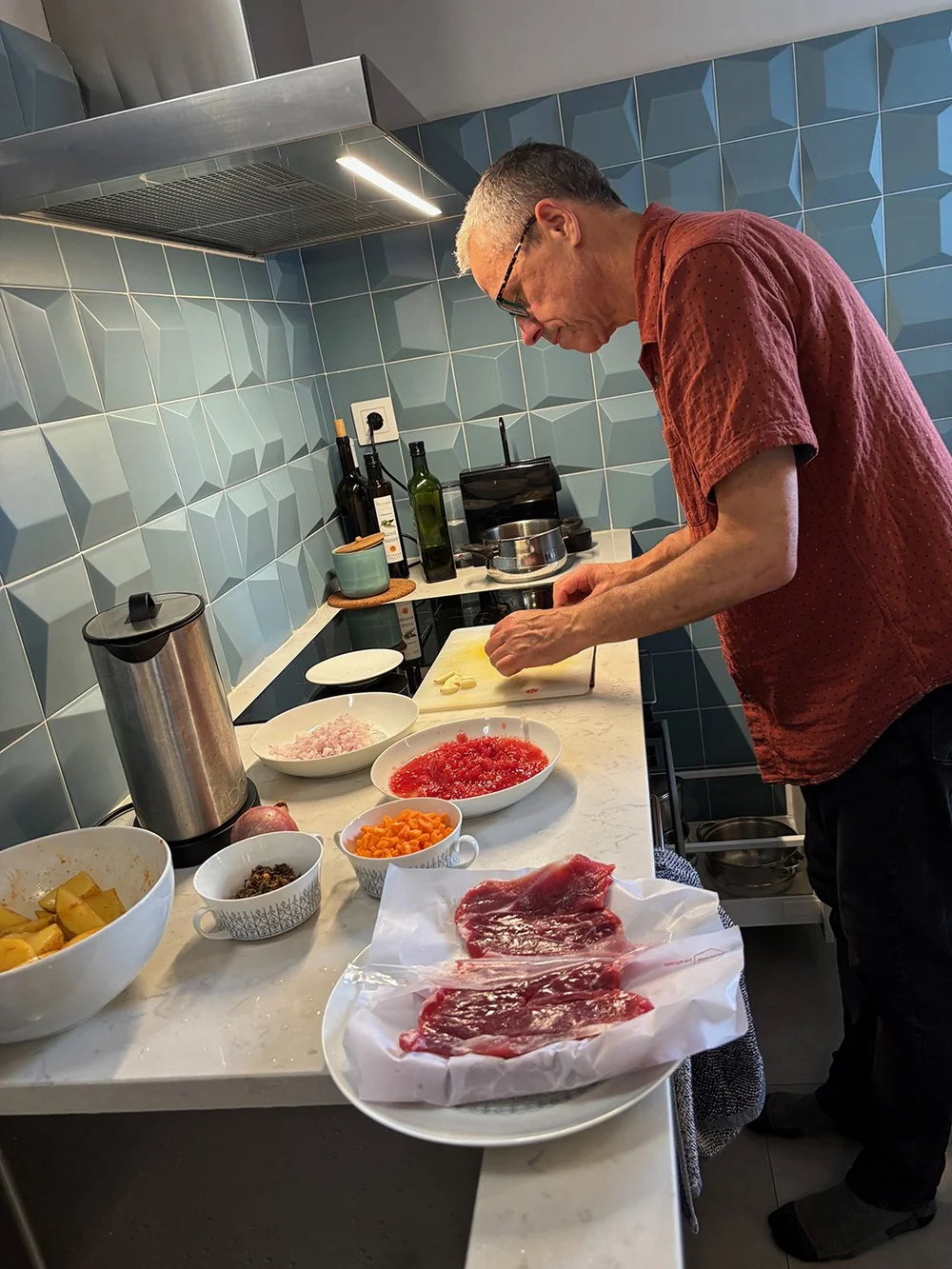 Preparing the Fricandò…