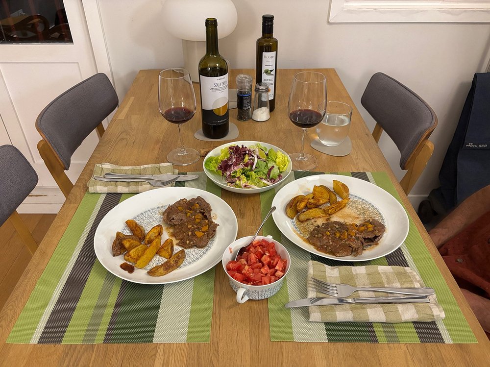 Our Saturday night meal!