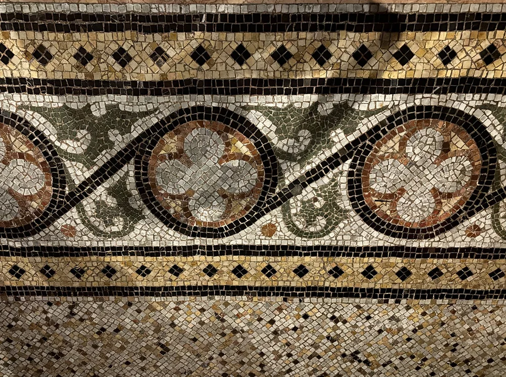 Lovely mosaic floor.