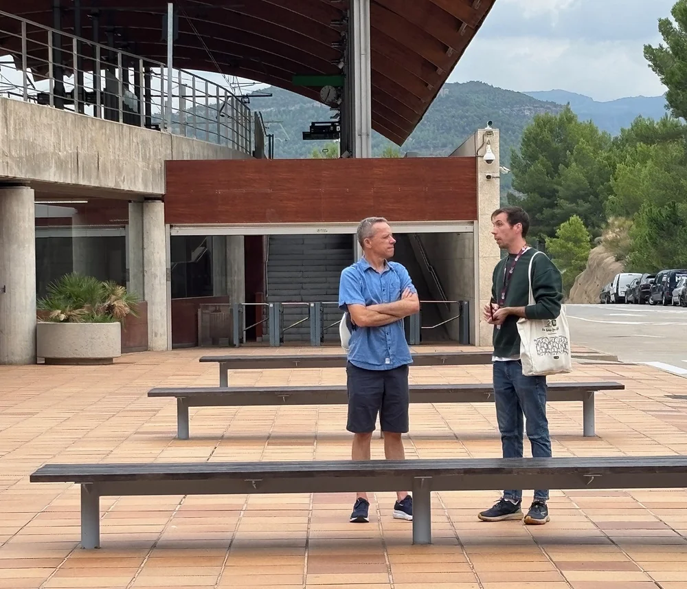 Bob chatting with our  guide Xavi.