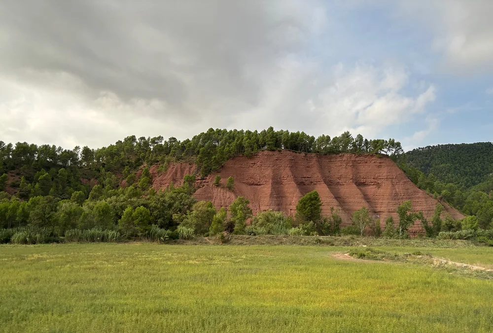 Awesome iron-red hills/rocks on the drive back.