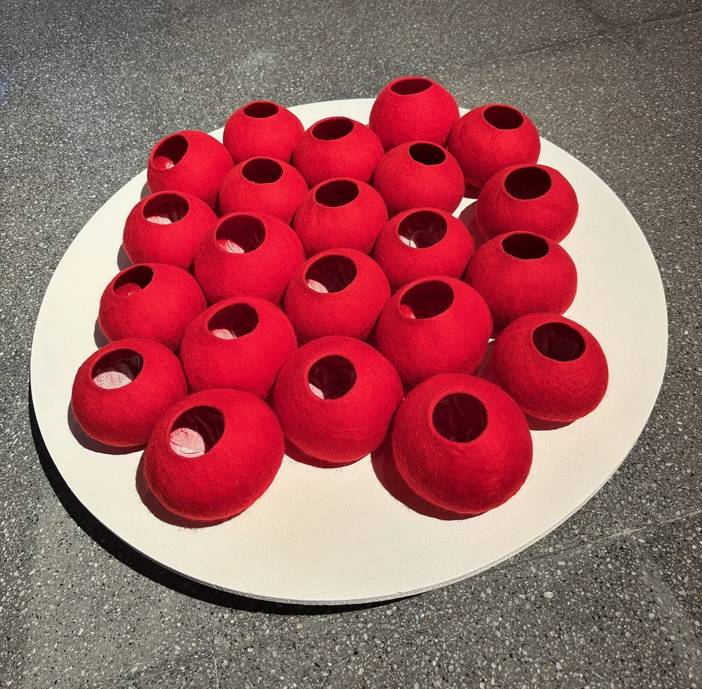 Close up of exquisite little vessels.