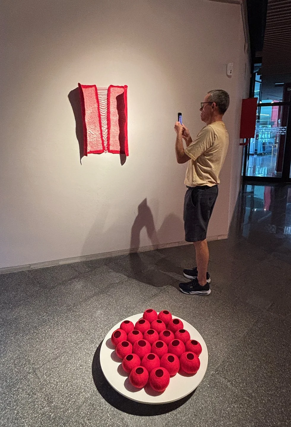 We were excited to see this amazing felted artwork!