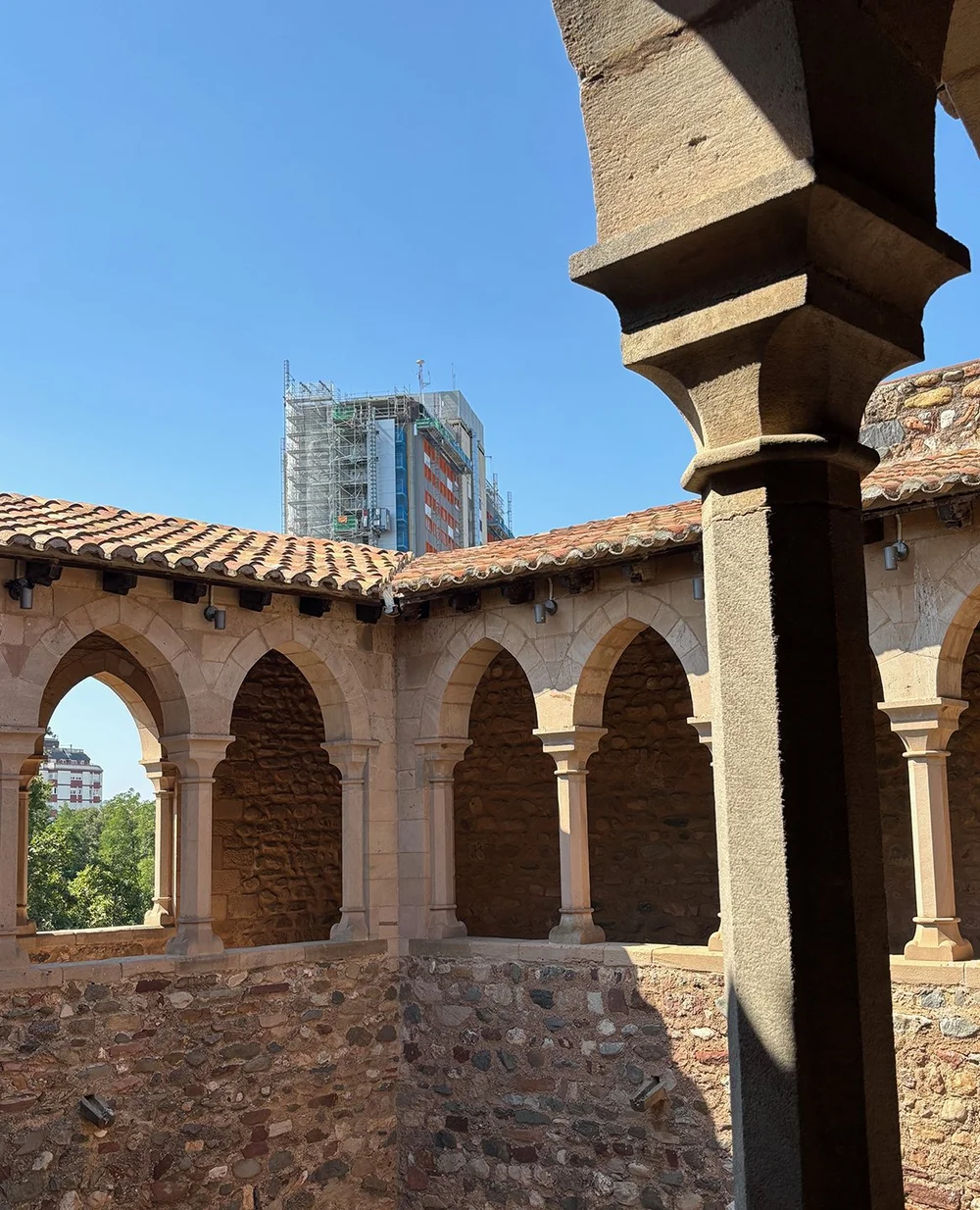 Old and new juxtaposed.