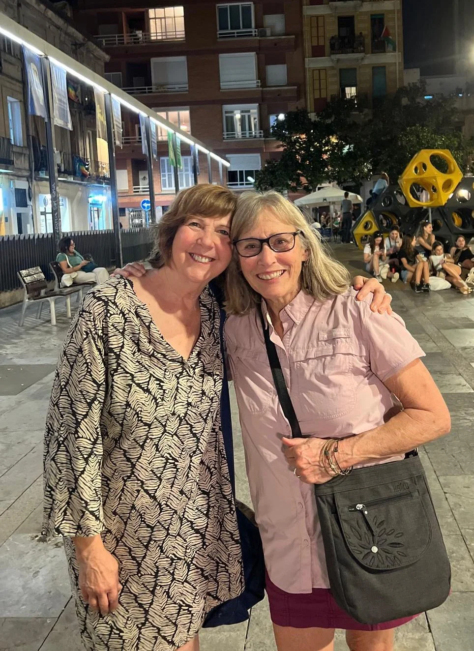 Bonnie and I after a lovely dinner.
