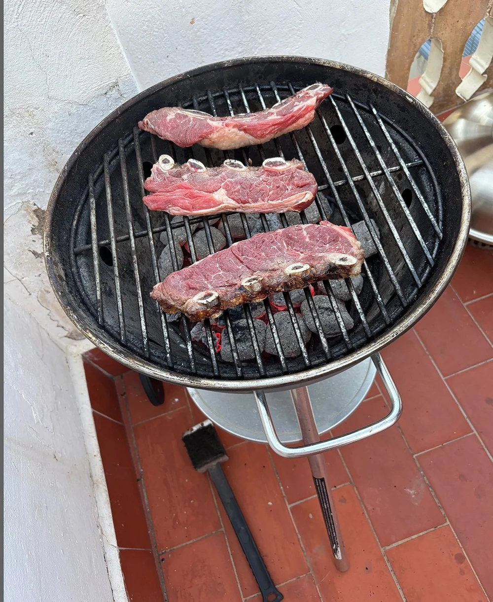 Taking advantage of the grill!