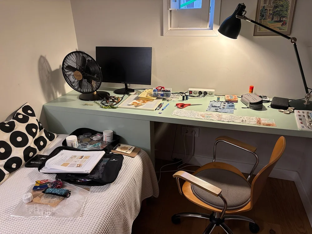 My upstairs loft studio. Loved my space!