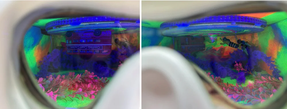 Amusing "underwater" scene