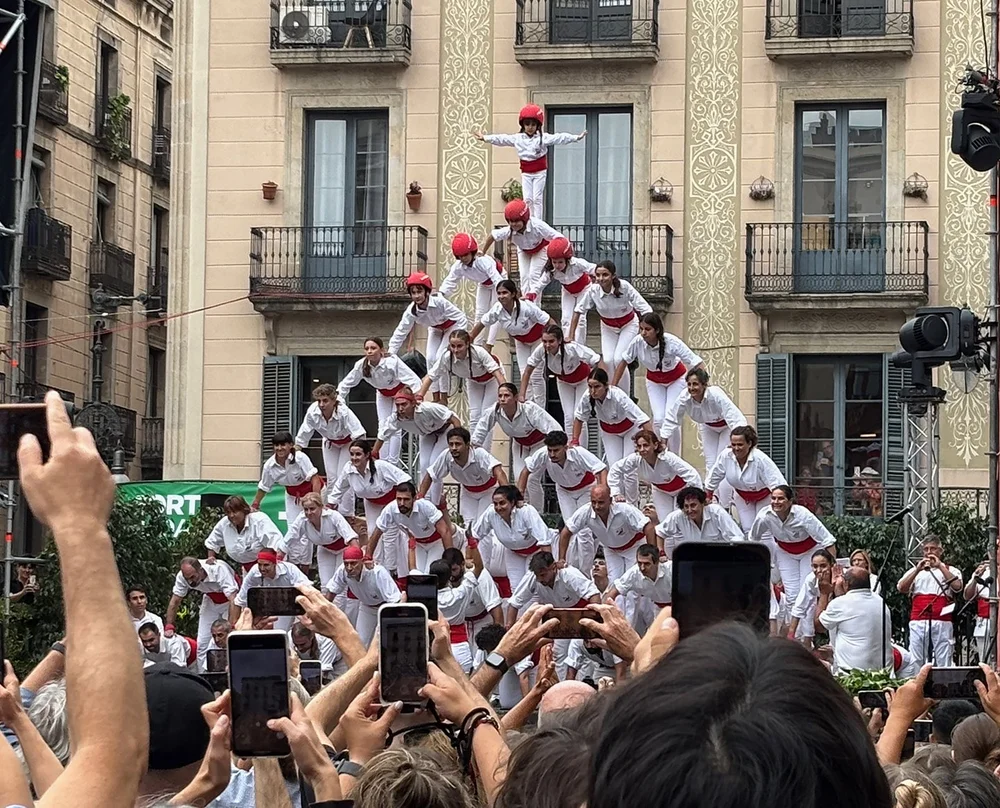 Forming a super cool pyramid