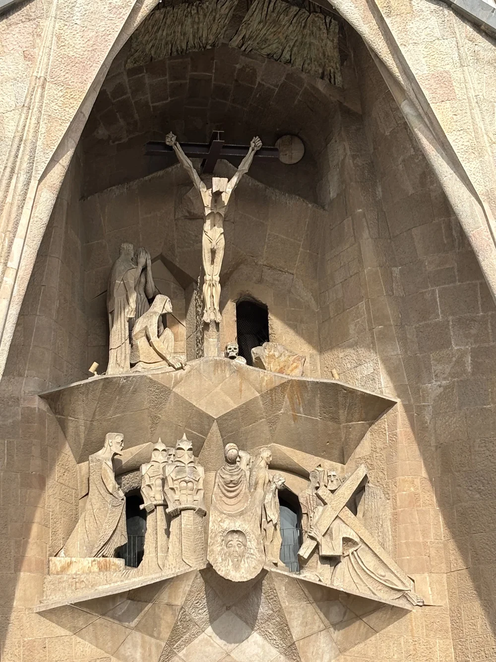 The Passion side— the "scary side" 1970's era sculptures by Subirachs.