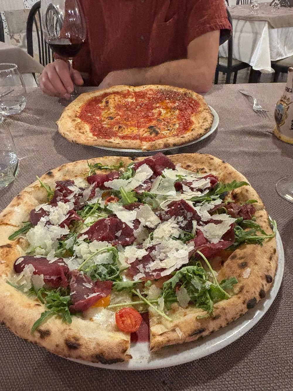 The pizza was fabulous! We ate here twice.