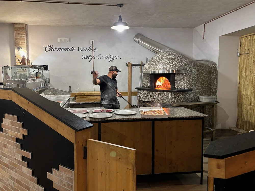 There was a steady stream of take out orders.