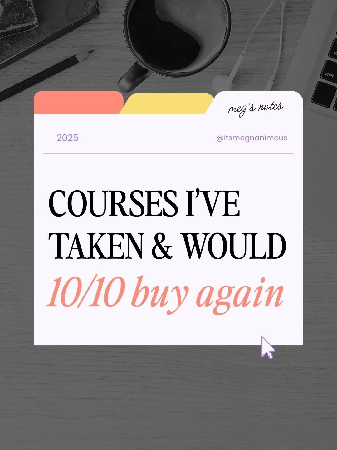 In the spirit of giving thanks = me giving credit where it&rsquo;s due.
These courses helped me pivot, grow, and not lose my mind 😂

Consider this my 💐FLOWER DELIVERY💐 to the creators who helped me build a business I love.

Swipe to see the ones I