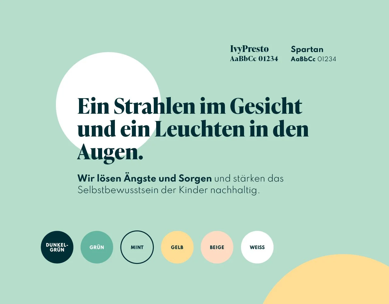 Farben und Schriften vom Branding von Carina Illgner
