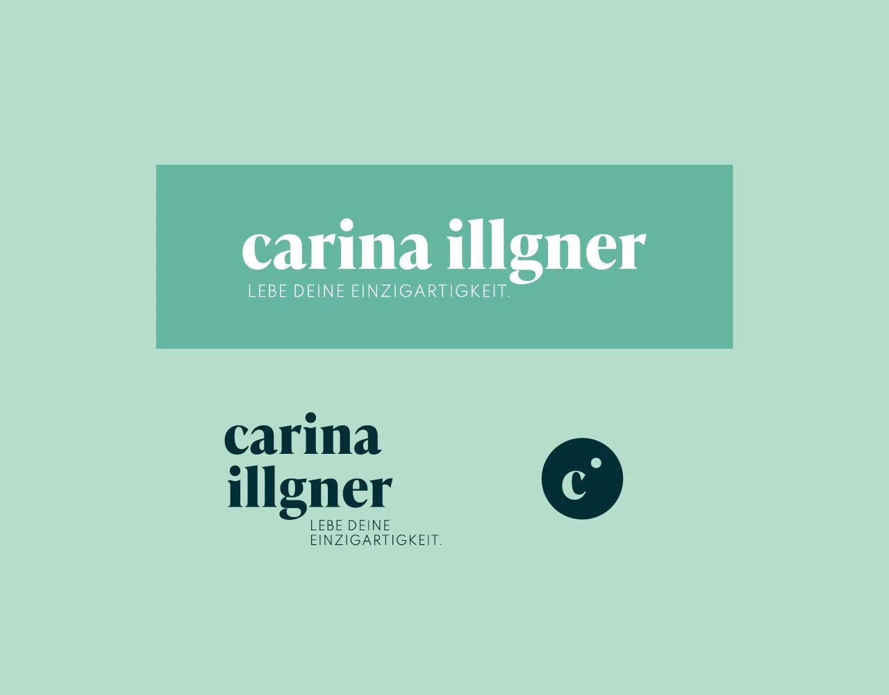 Logoversionen von Carina Illgner