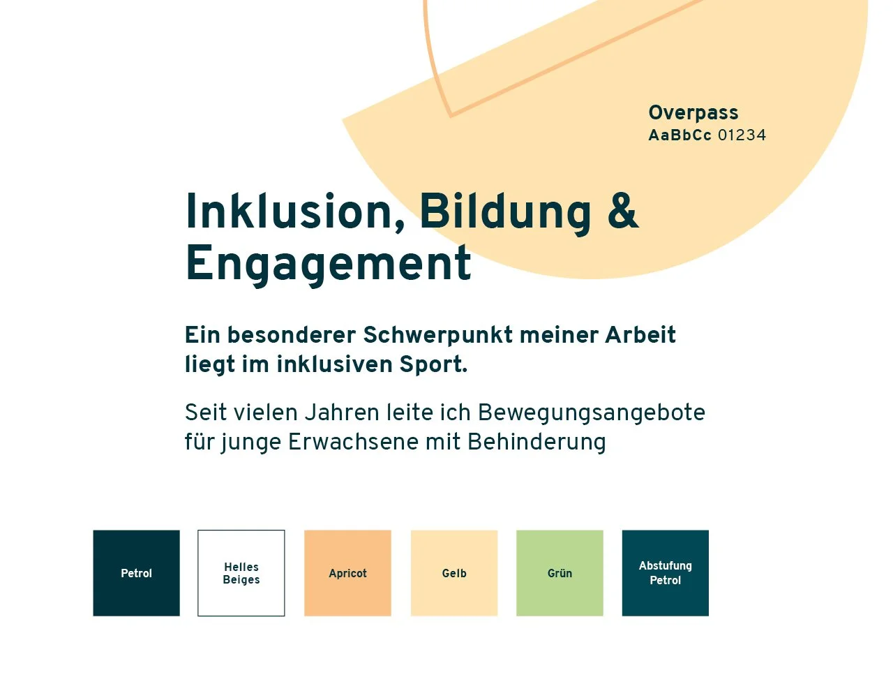 Farben und Schriften vom Branding von Lena Stelzenmüller