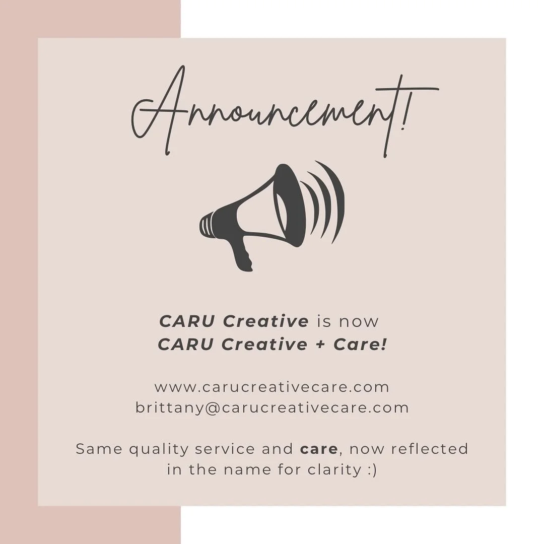 Working on some updates during this crazy season of life! Tiny tweak to the business name to better reflect what I do :) 

*Emails will still forward to my former address, but the new web address is now in effect for anyone referring me to others!