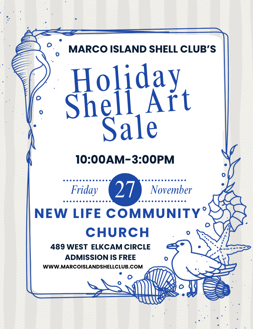 Marco Island Shell Club's Holiday Shell Art Sale