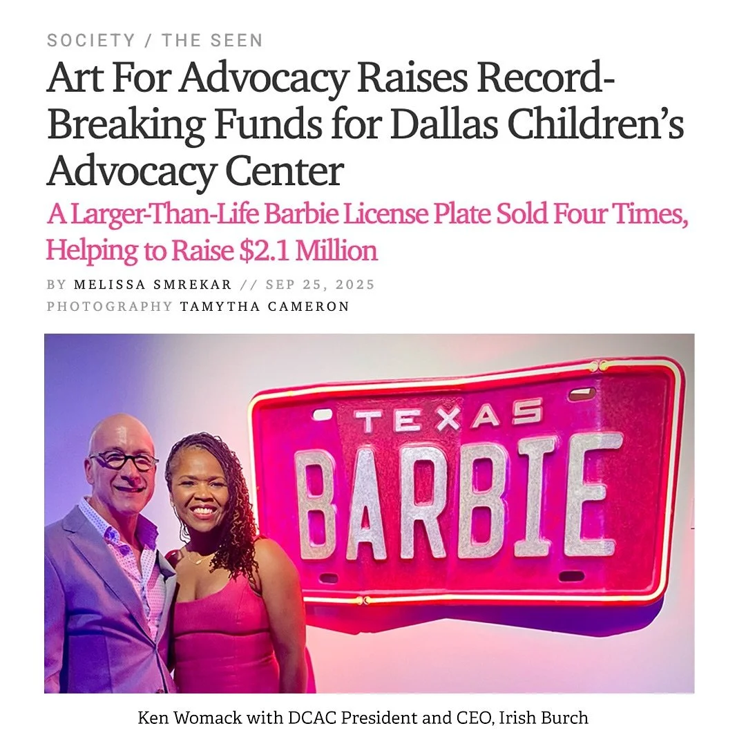 Celebrating a great night with the Dallas Children&rsquo;s Advocacy Center, helping to raise funds to protect children. @dallascac_art 

We sold 4 Barbie Plates (Shine On) for a total of $120,000 donated!

Thanks to all who helped make it happen: 

I