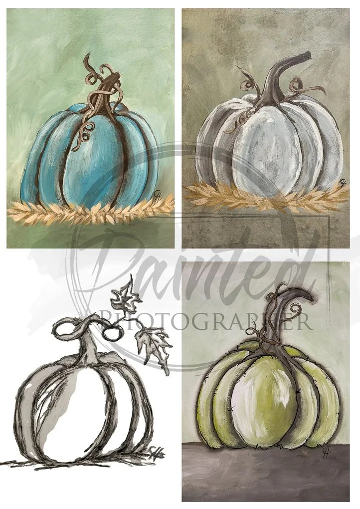 Pumpkins Multiple Rice Paper