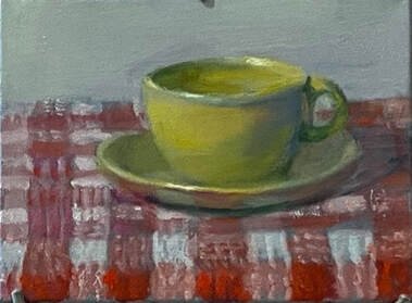 Modern American Cup, Oil on canvas, 6' x 8" 2021