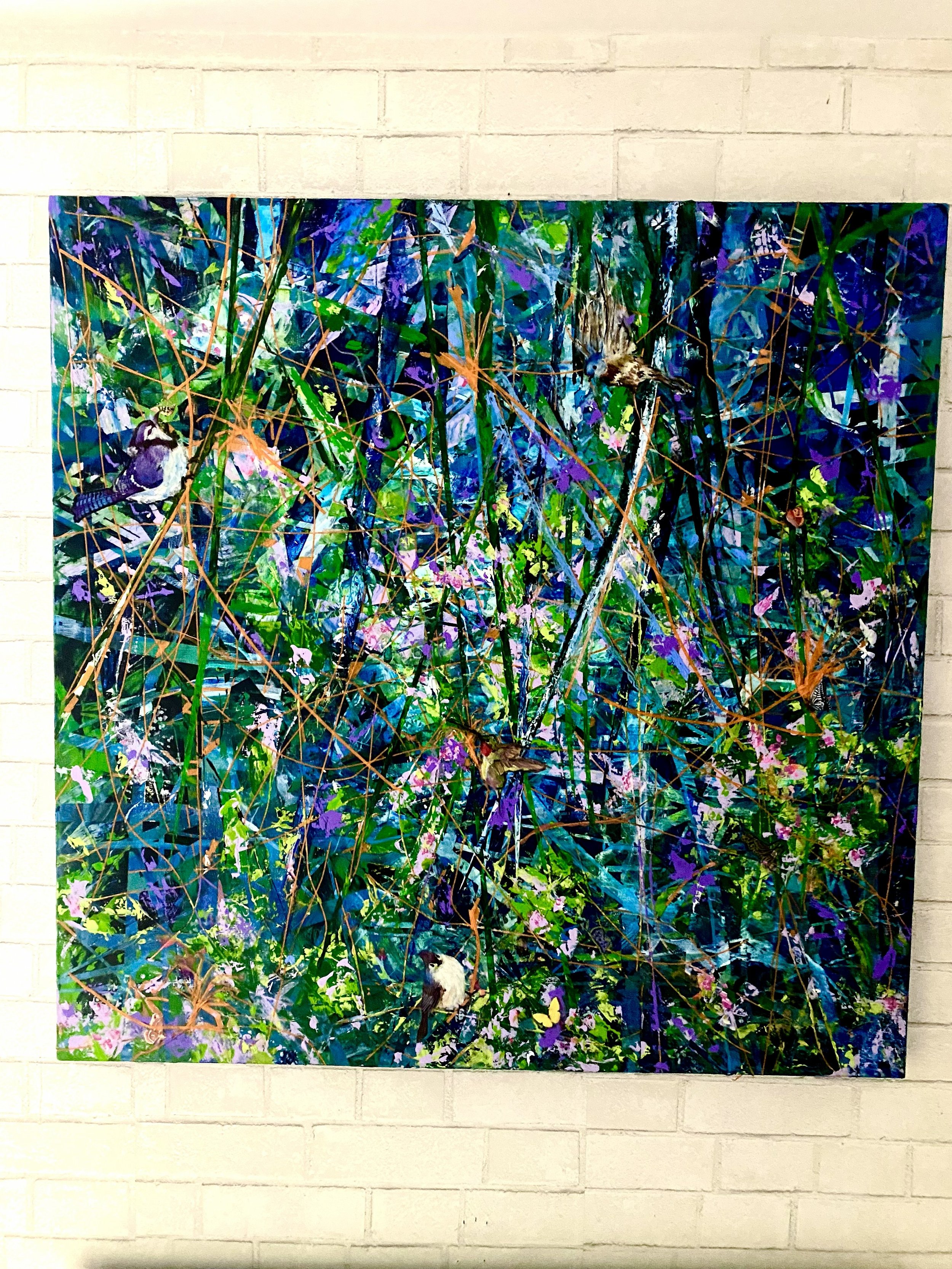 Flight Patterns, Flora, Fauna (36 x 36in)