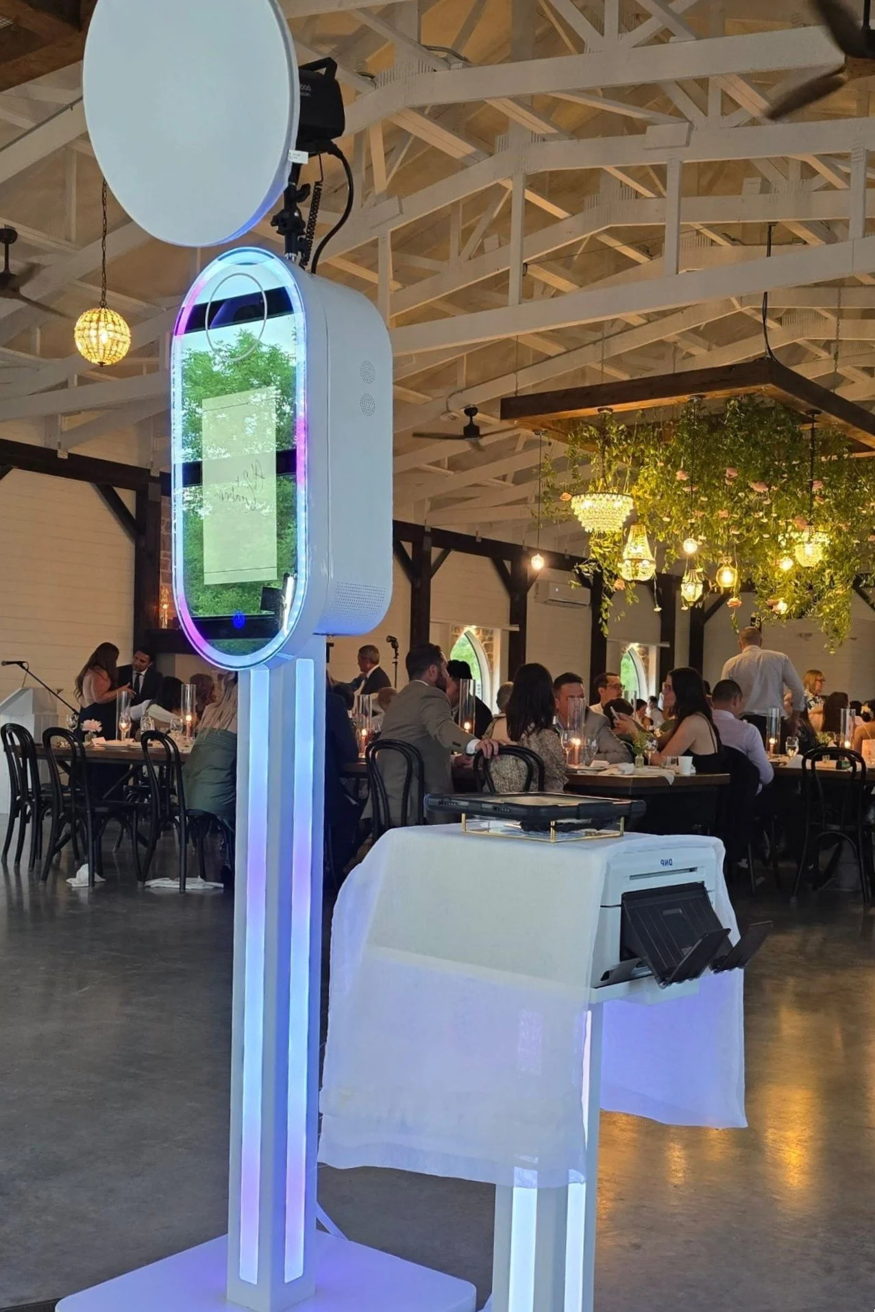 Aura photobooth rental Winnipeg at Lily Stone Gardens